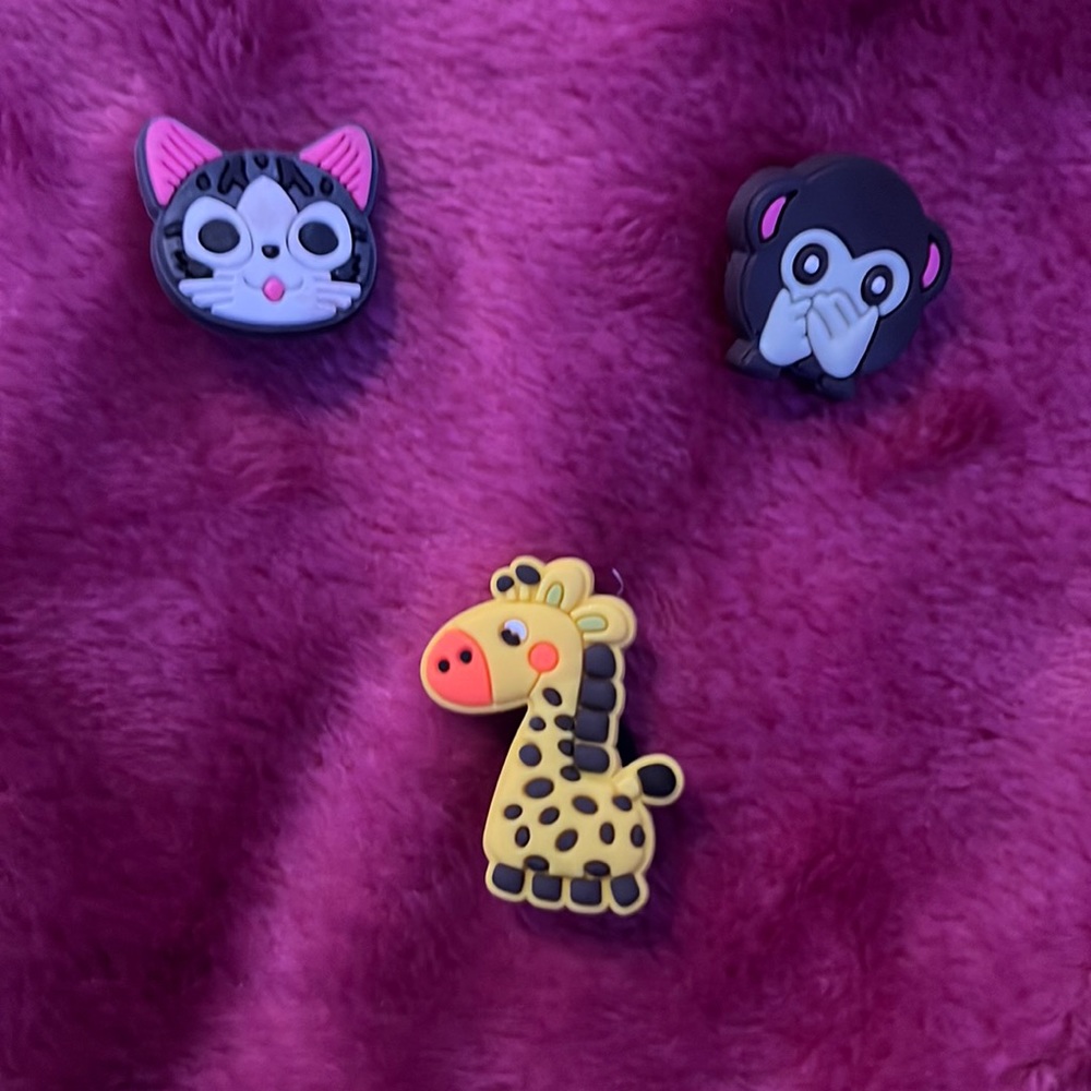 unisex croc charm animal set